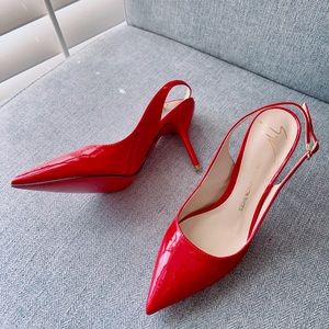 Brand new red high heels 4’, size 7